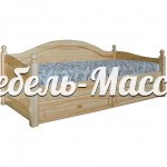 Кровать - Диван Лотос из массива дерева