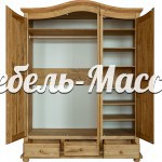 Шкаф Лотос модель №3 из массива Ш-160см,В-220см,Г-60см