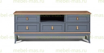 ТВ тумба Римини МДФ+Бук (эмаль)