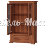 Шкаф книжный Верди - 124 из массива Ш-90см,В-140см,Г-45см