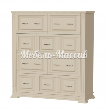 Комод Верди - 201 из массива Ш-120см,В-130см,Г-45см