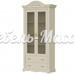 Шкаф Паола книжный с 2 ящиками из массива Ш-100см,В-220см,Г-45см